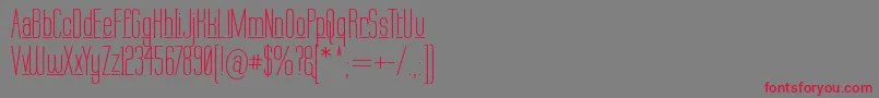 Labtop Underline-fontti – punaiset fontit harmaalla taustalla