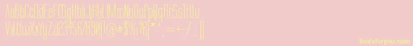 Labtop Underline Font – Yellow Fonts on Pink Background