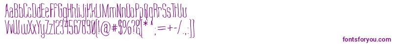 Labtop Warp 1-Schriftart – Violette Schriften