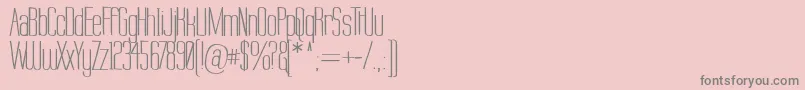 Labtop Warp 2 Font – Gray Fonts on Pink Background