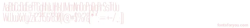 Labtop Warp 2 Font – Pink Fonts on White Background