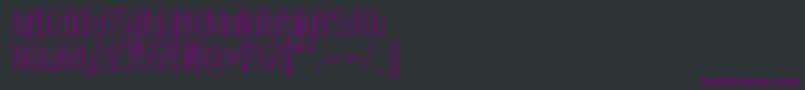 Labtop Warp 2 Font – Purple Fonts on Black Background