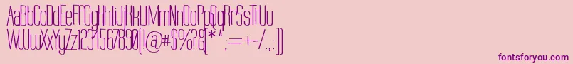 Labtop Warp 2 Font – Purple Fonts on Pink Background