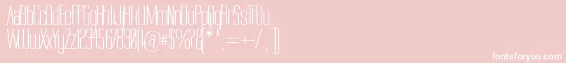 Labtop Warp 2 Font – White Fonts on Pink Background