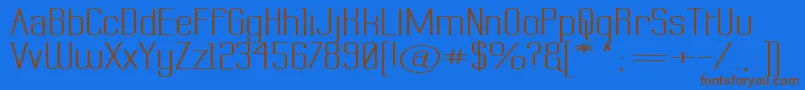 LABTSW   Font – Brown Fonts on Blue Background