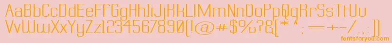 LABTSW   Font – Orange Fonts on Pink Background