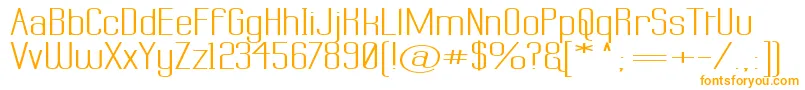 LABTSW   Font – Orange Fonts on White Background