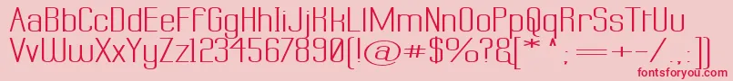 LABTSW   Font – Red Fonts on Pink Background