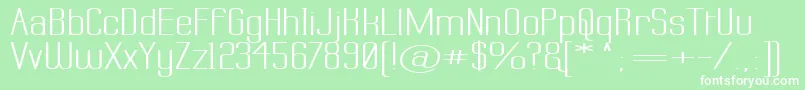 LABTSW   Font – White Fonts on Green Background