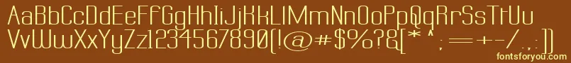 Fonte LABTSW   – fontes amarelas em um fundo marrom