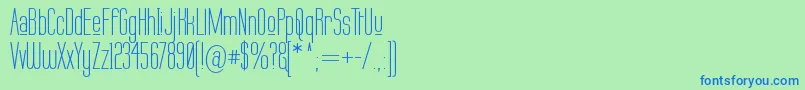 LABTUP   Font – Blue Fonts on Green Background
