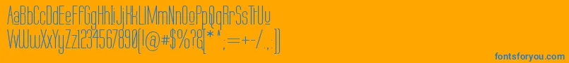 LABTUP   Font – Blue Fonts on Orange Background