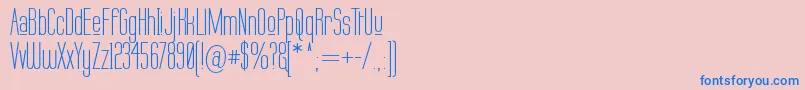 LABTUP   Font – Blue Fonts on Pink Background