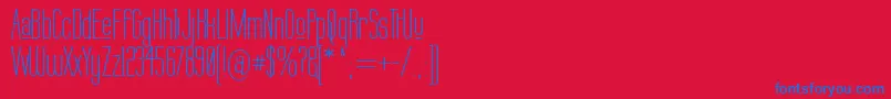 LABTUP   Font – Blue Fonts on Red Background