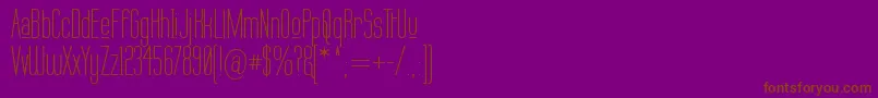 LABTUP   Font – Brown Fonts on Purple Background