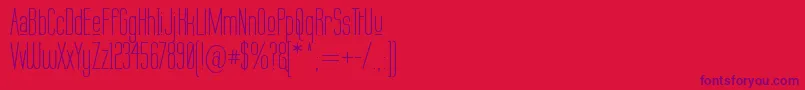 LABTUP   Font – Purple Fonts on Red Background