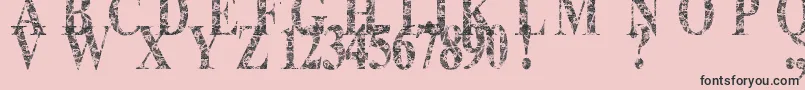 Шрифт Lace Dreams – чёрные шрифты на розовом фоне