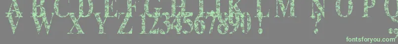 Lace Dreams-fontti – vihreät fontit harmaalla taustalla