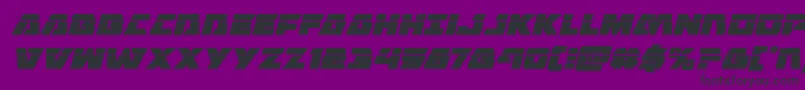 Eaglestrikelaserital Font – Black Fonts on Purple Background