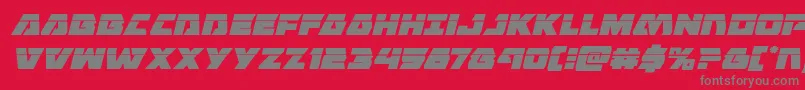 Eaglestrikelaserital Font – Gray Fonts on Red Background