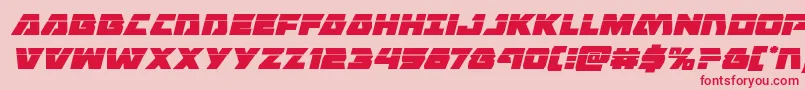 Eaglestrikelaserital Font – Red Fonts on Pink Background