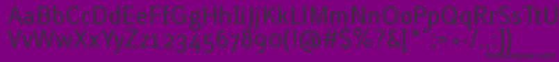 Fonte LACURG   – fontes pretas em um fundo violeta