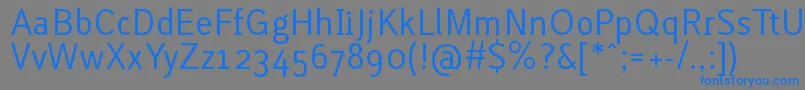 LACURG   Font – Blue Fonts on Gray Background