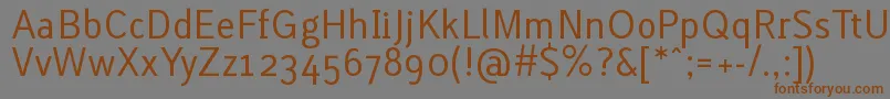 LACURG   Font – Brown Fonts on Gray Background