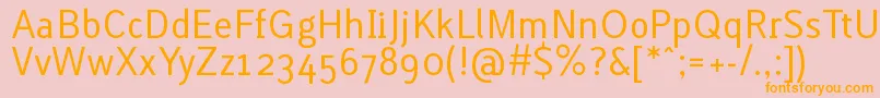More about LACURG Font LACURG Font – Orange Fonts on Pink Background