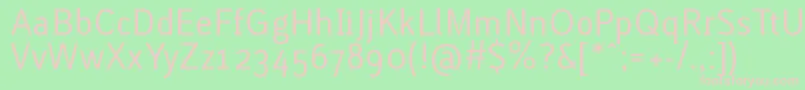 LACURG   Font – Pink Fonts on Green Background