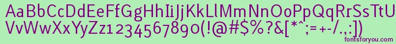 LACURG   Font – Purple Fonts on Green Background