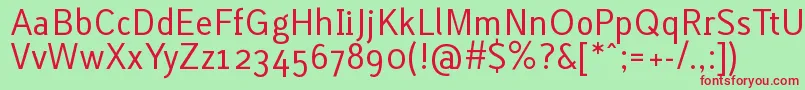 LACURG   Font – Red Fonts on Green Background