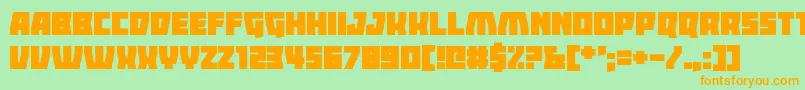 Ladders Font – Orange Fonts on Green Background