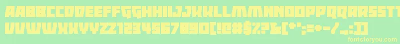 Ladders Font – Yellow Fonts on Green Background