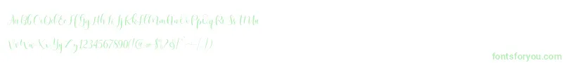 Ladies Script-Schriftart – Grüne Schriften
