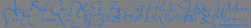 fuente Lady Jasmine – Fuentes Azules Sobre Fondo Gris