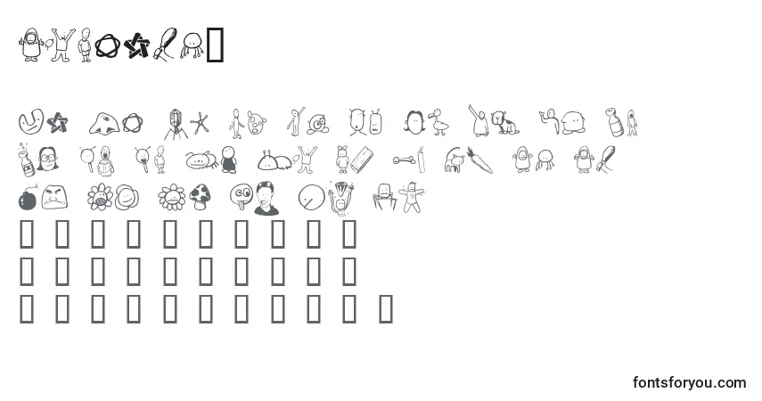 Шрифт Tombats4 – алфавит, цифры, специальные символы