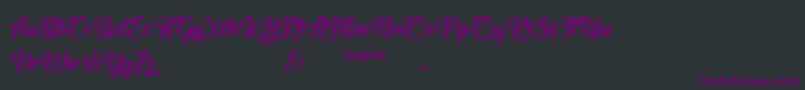 Ladybirds Font – Purple Fonts on Black Background