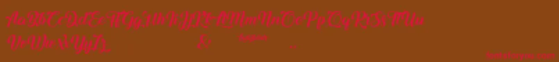 Ladybirds Font – Red Fonts on Brown Background