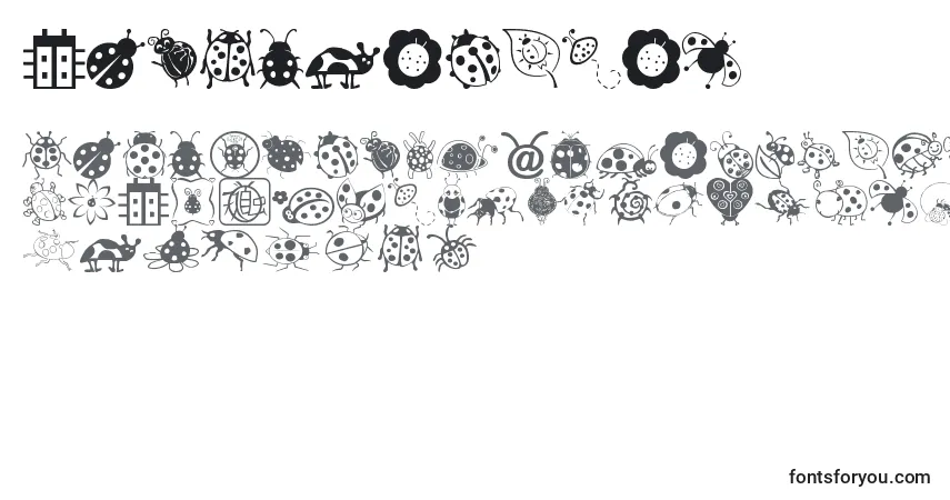 Czcionka Ladybug Dings – alfabet, cyfry, specjalne znaki