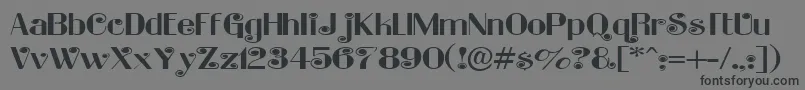 Ladybug Font – Black Fonts on Gray Background