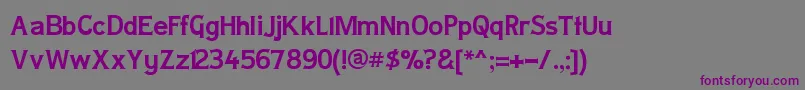 LADYC    Font – Purple Fonts on Gray Background