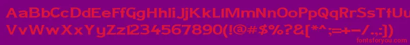 LADYCW   Font – Red Fonts on Purple Background