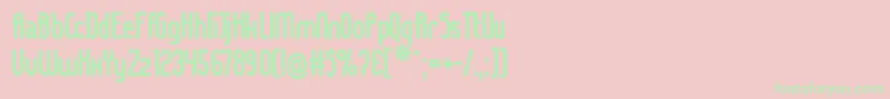 LADYIB   Font – Green Fonts on Pink Background