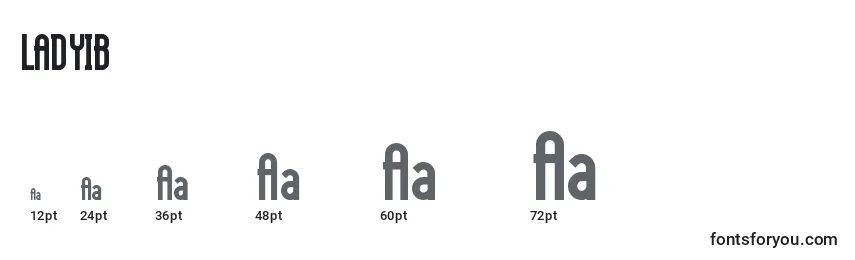 LADYIB   (132130) Font Sizes