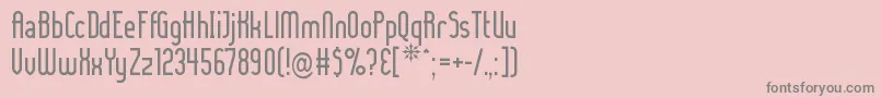 LADYIC   Font – Gray Fonts on Pink Background