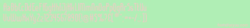 LADYIC   Font – Pink Fonts on Green Background