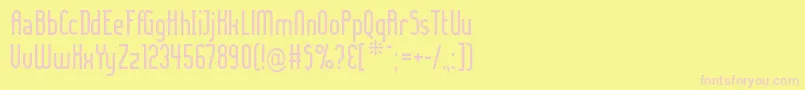 LADYIC   Font – Pink Fonts on Yellow Background