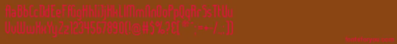 LADYIC   Font – Red Fonts on Brown Background