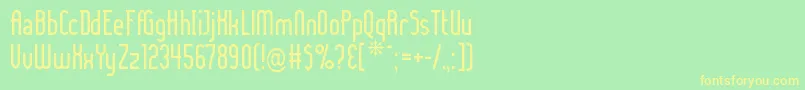 LADYIC   Font – Yellow Fonts on Green Background